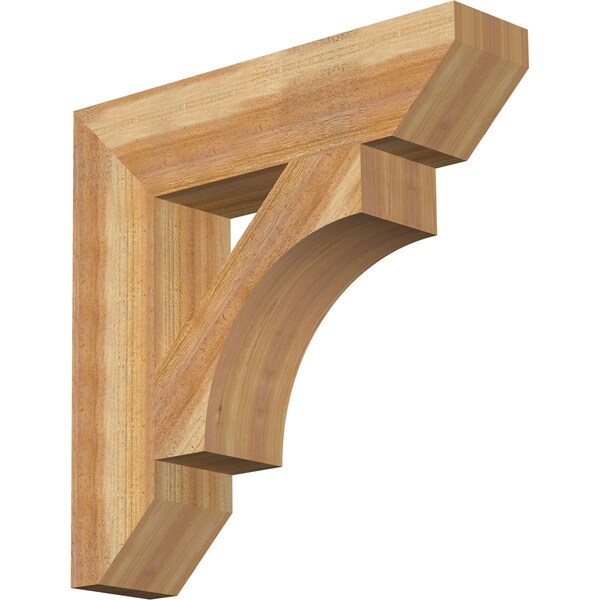 Ekena Millwork Westlake Slat Rough Sawn Bracket, Western Red Cedar, 6"W x 26"D x 26"H BKT06X26X26WTL06RWR - main
